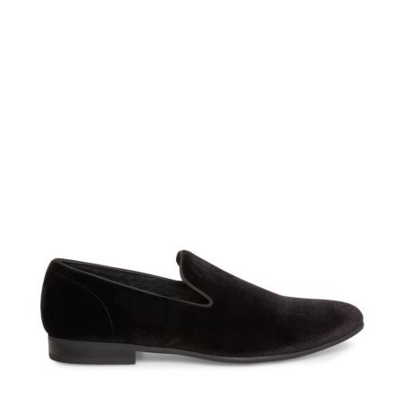 Loafers Steve Madden Laight Velvet Hombre Negras | ES GX4012